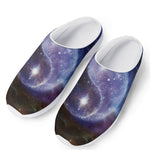 Woman Space Yin Yang Painting Print Mesh Casual Shoes