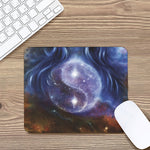 Woman Space Yin Yang Painting Print Mouse Pad
