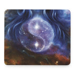 Woman Space Yin Yang Painting Print Mouse Pad