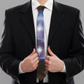 Woman Space Yin Yang Painting Print Necktie