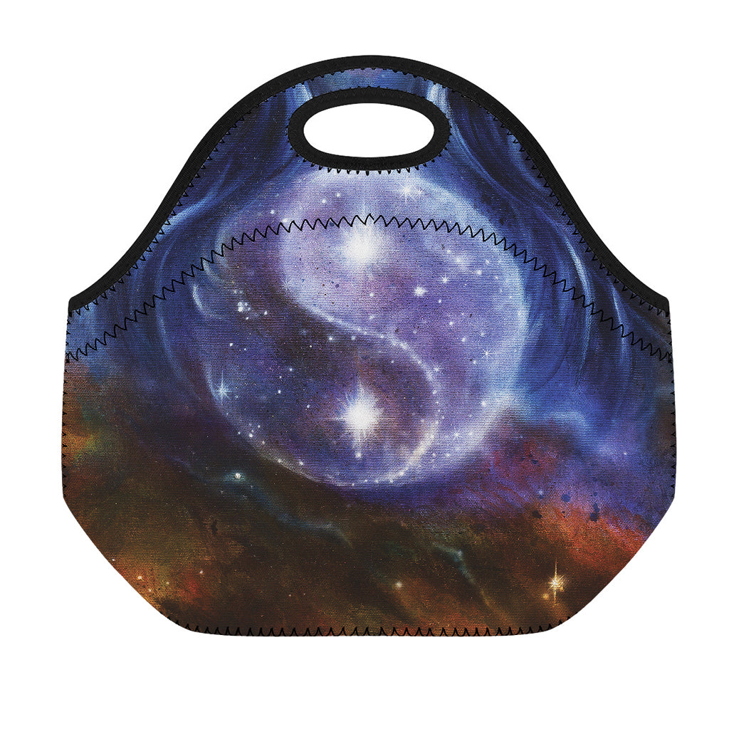 Woman Space Yin Yang Painting Print Neoprene Lunch Bag