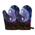 Woman Space Yin Yang Painting Print Oven Mitts