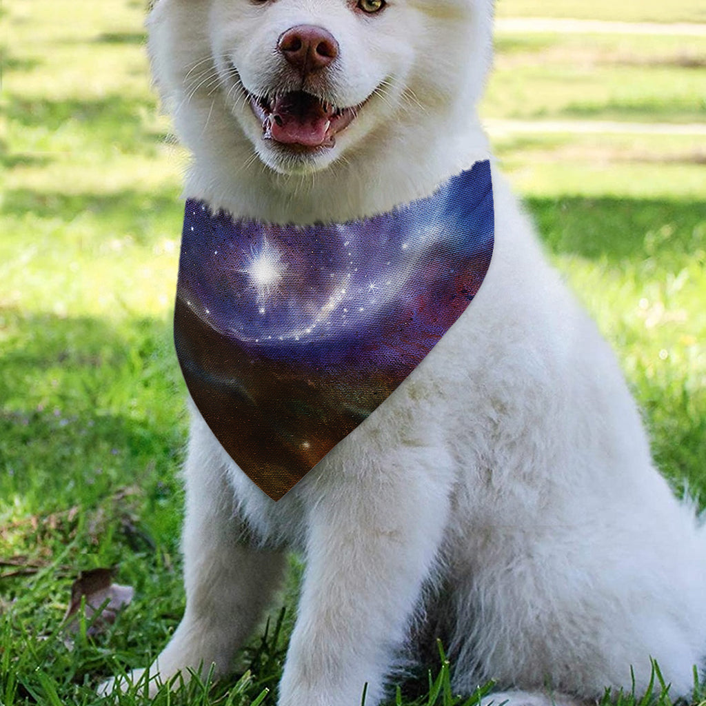 Woman Space Yin Yang Painting Print Over The Collar Dog Bandana
