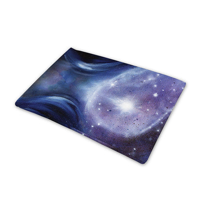 Woman Space Yin Yang Painting Print Pet Cooling Mat Cover