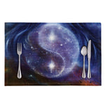 Woman Space Yin Yang Painting Print Placemat