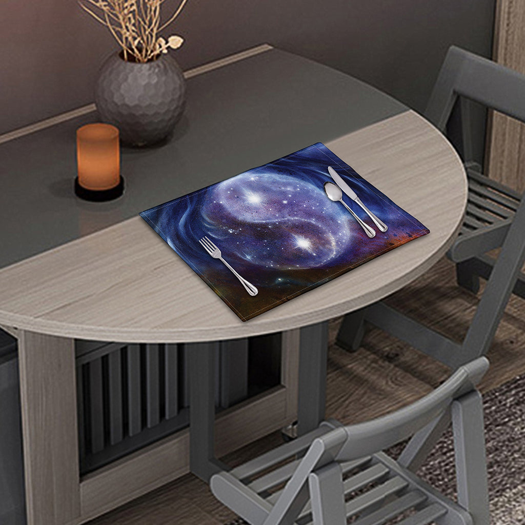Woman Space Yin Yang Painting Print Placemat