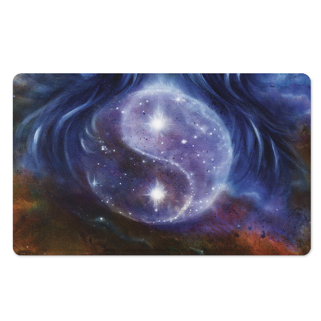 Woman Space Yin Yang Painting Print Polyester Doormat
