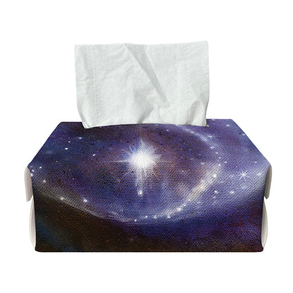 Woman Space Yin Yang Painting Print Rectangle Tissue Box Cover