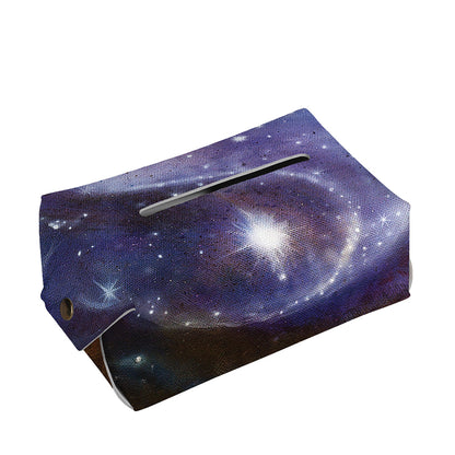 Woman Space Yin Yang Painting Print Rectangle Tissue Box Cover