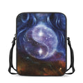 Woman Space Yin Yang Painting Print Rectangular Crossbody Bag