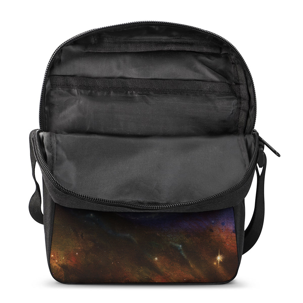 Woman Space Yin Yang Painting Print Rectangular Crossbody Bag