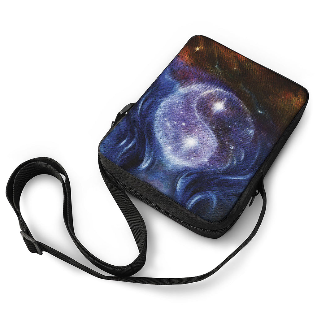 Woman Space Yin Yang Painting Print Rectangular Crossbody Bag