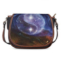 Woman Space Yin Yang Painting Print Saddle Bag