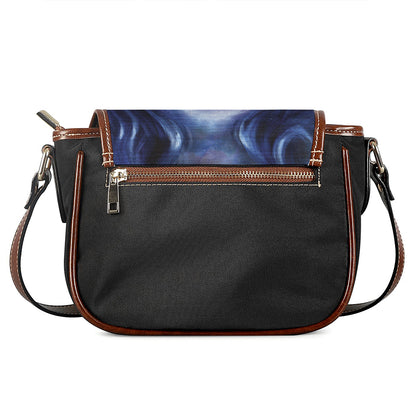Woman Space Yin Yang Painting Print Saddle Bag