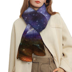 Woman Space Yin Yang Painting Print Scarf