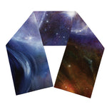 Woman Space Yin Yang Painting Print Scarf