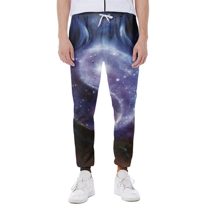 Woman Space Yin Yang Painting Print Scuba Joggers