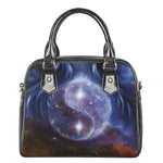 Woman Space Yin Yang Painting Print Shoulder Handbag