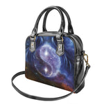 Woman Space Yin Yang Painting Print Shoulder Handbag