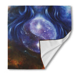 Woman Space Yin Yang Painting Print Silk Bandana