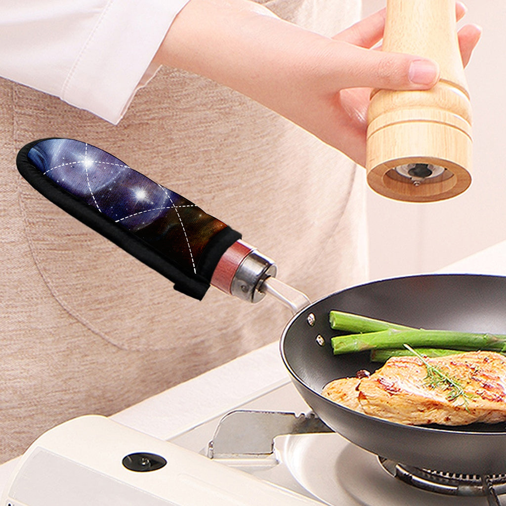 Woman Space Yin Yang Painting Print Skillet Handle Cover