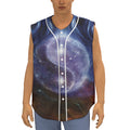 Woman Space Yin Yang Painting Print Sleeveless Baseball Jersey