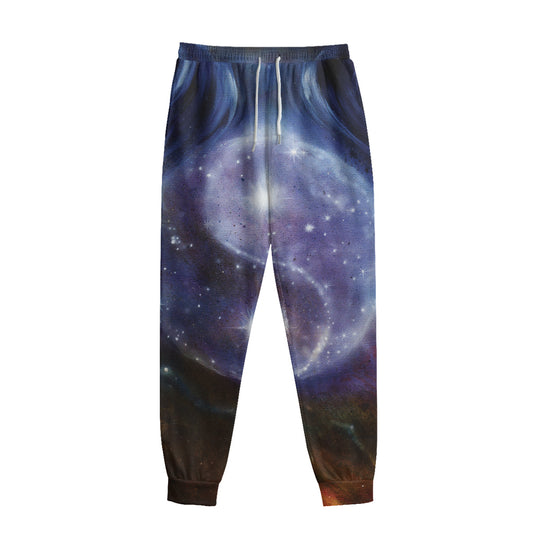 Woman Space Yin Yang Painting Print Sweatpants
