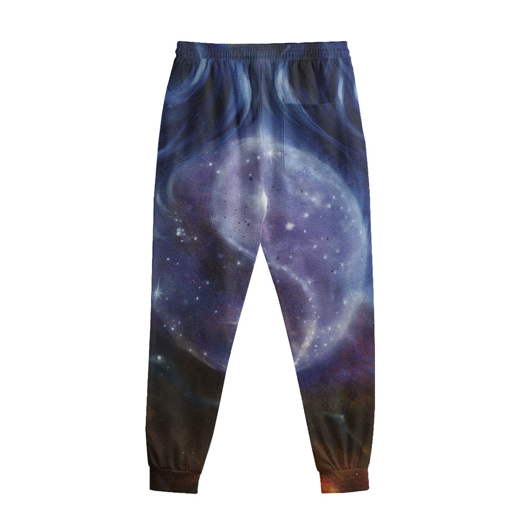 Woman Space Yin Yang Painting Print Sweatpants