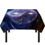 Woman Space Yin Yang Painting Print Tablecloth