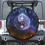 Woman Space Yin Yang Painting Print Tire Cover With Camera Hole
