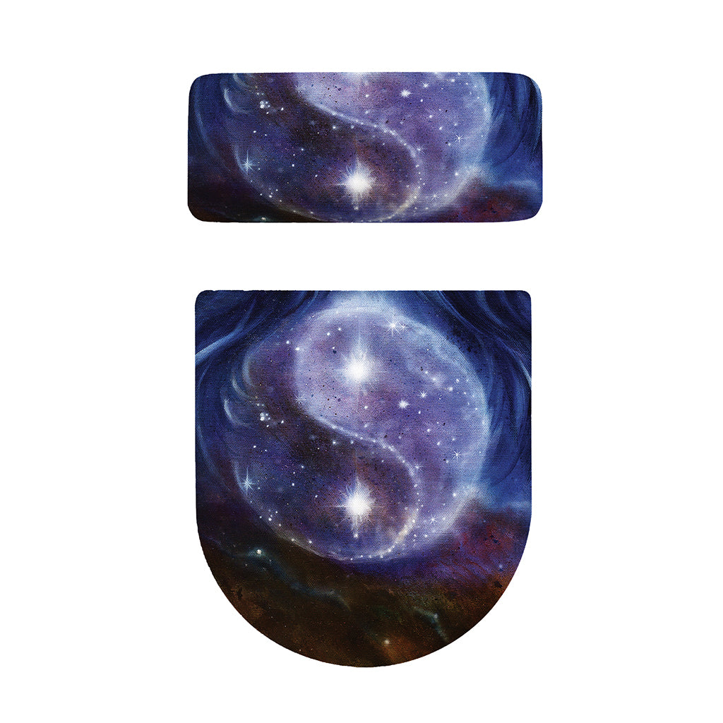 Woman Space Yin Yang Painting Print Toilet Lid And Tank Cover Set