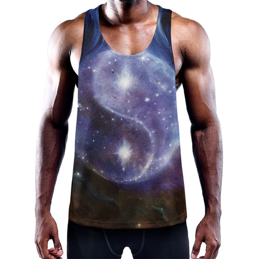 Woman Space Yin Yang Painting Print Training Tank Top