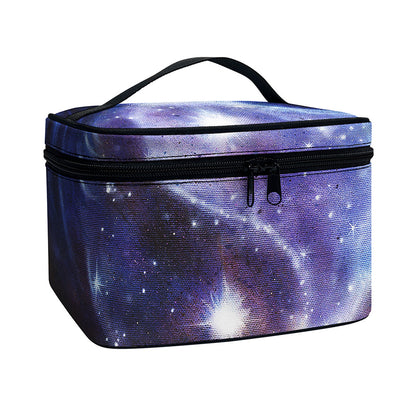 Woman Space Yin Yang Painting Print Travel Makeup Bag