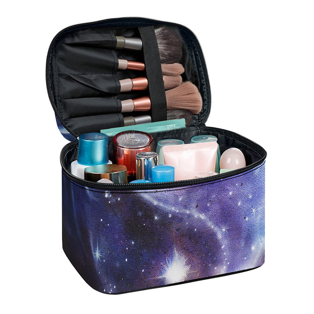 Woman Space Yin Yang Painting Print Travel Makeup Bag