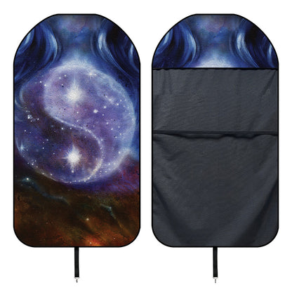 Woman Space Yin Yang Painting Print Waterproof Car Seat Cover