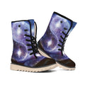 Woman Space Yin Yang Painting Print Winter Boots