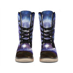 Woman Space Yin Yang Painting Print Winter Boots