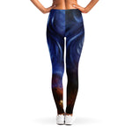 Woman Space Yin Yang Painting Print Women's Leggings