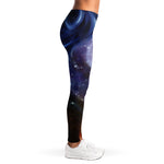 Woman Space Yin Yang Painting Print Women's Leggings