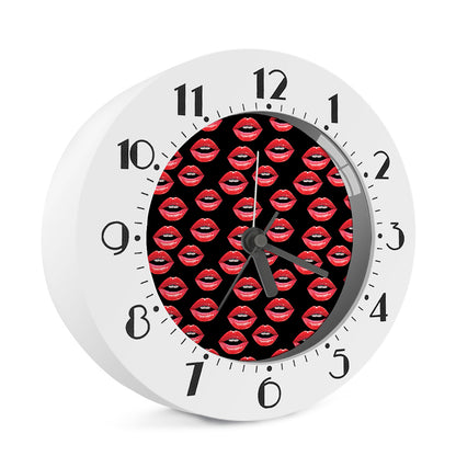 Women's Lips Pattern Print Alarm Clock
