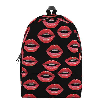 Women's Lips Pattern Print Backpack
