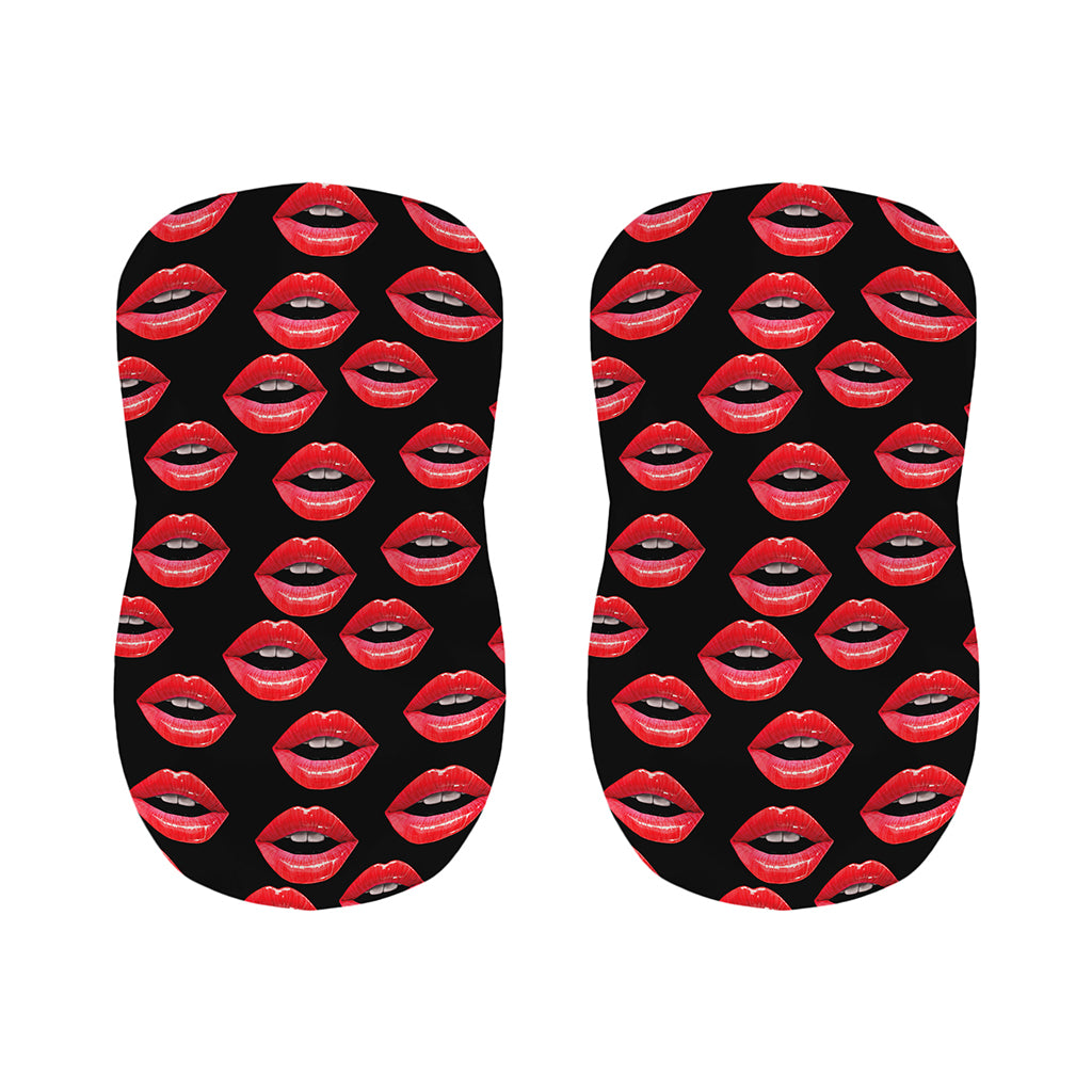 Women's Lips Pattern Print Bar Stool Covers