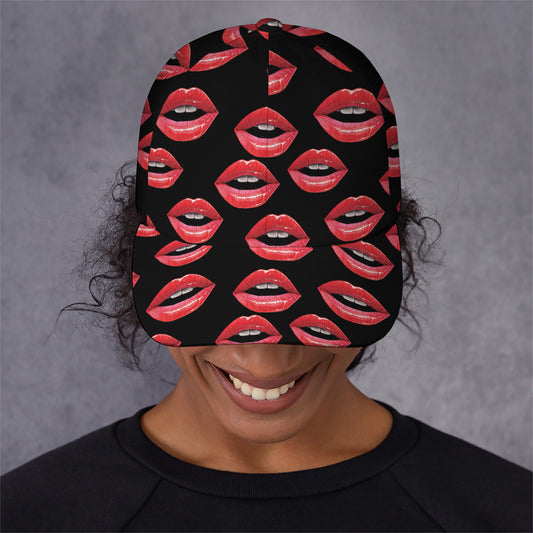 Women's Lips Pattern Print Baseball Cap