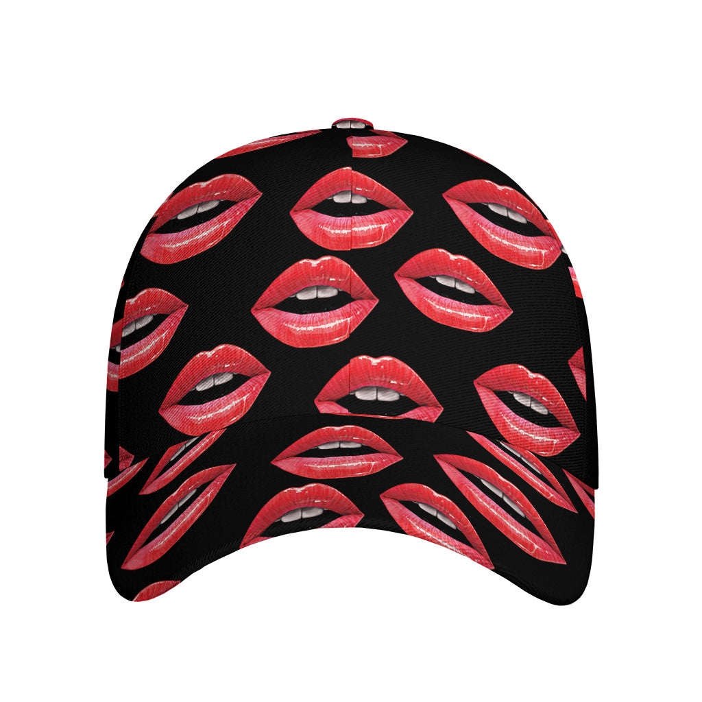 Women's Lips Pattern Print Baseball Cap