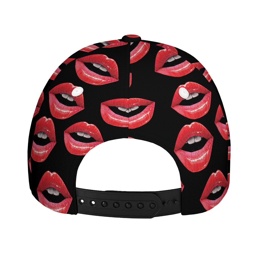 Women's Lips Pattern Print Baseball Cap