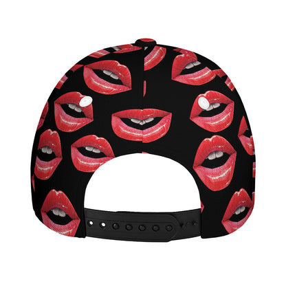 Women's Lips Pattern Print Baseball Cap