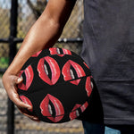 Women's Lips Pattern Print Basketball