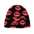 Women's Lips Pattern Print Beanie