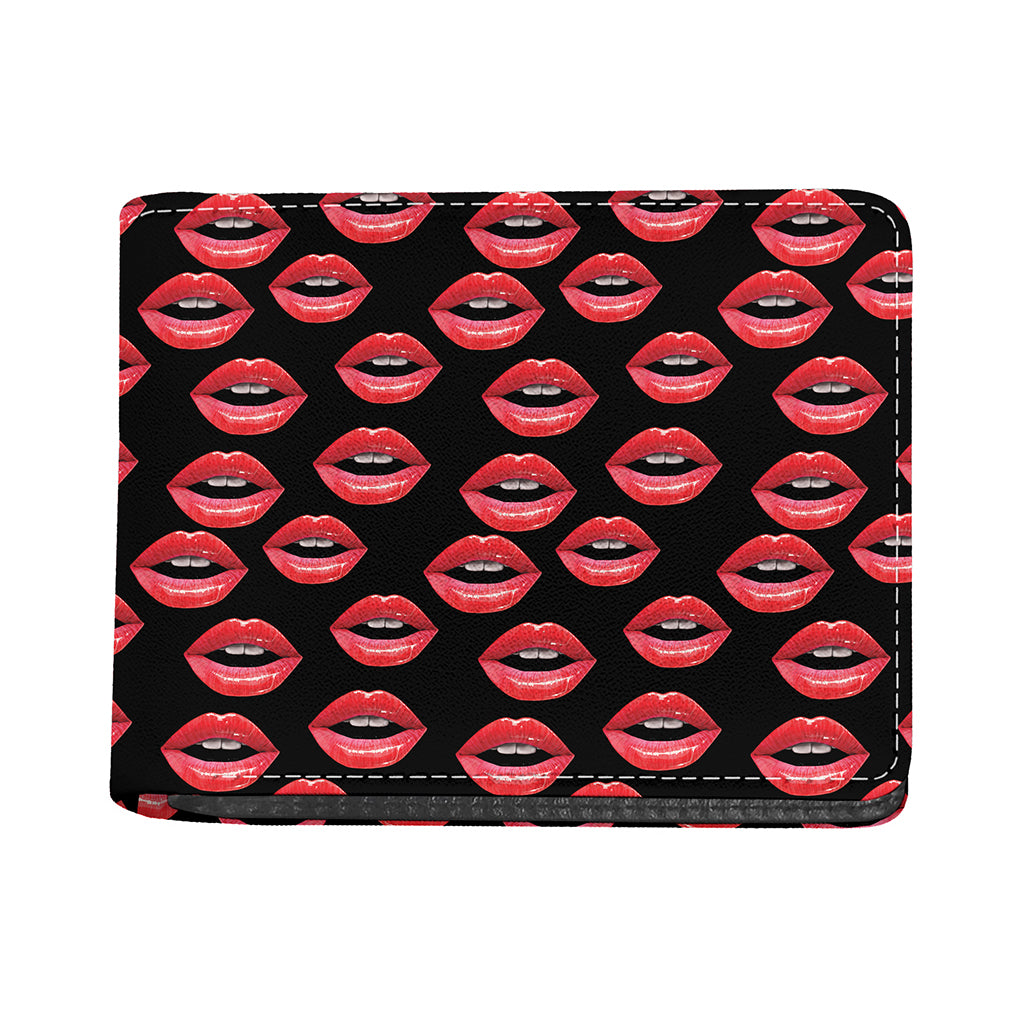 Women's Lips Pattern Print Bifold Wallet