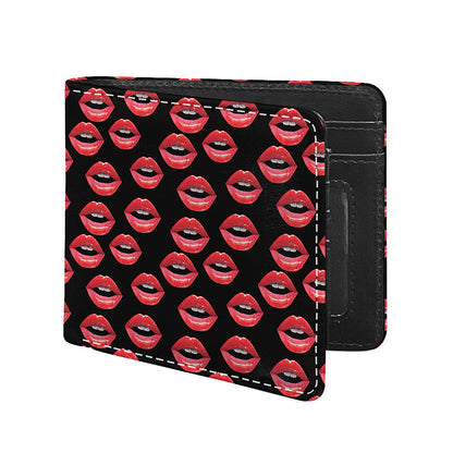 Women's Lips Pattern Print Bifold Wallet